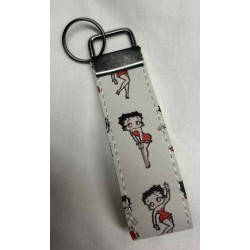 Betty Boop Fold‑Over Key Chain – Character Bag Tag