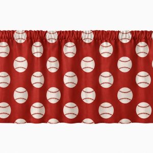 Baseball Window Valances - Sports Decor