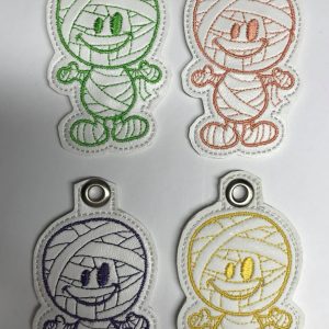 Halloween Mummy Key Chain – Cute Spooky Bag Tag