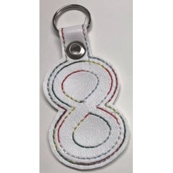 Autism Awareness Infinity Key Chain – Handmade Bag Tag