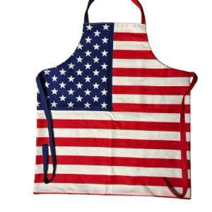 American Flag Kitchen Apron – Patriotic Cooking Apron