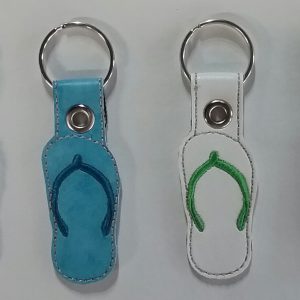 Beachy Flip Flop Key Chain