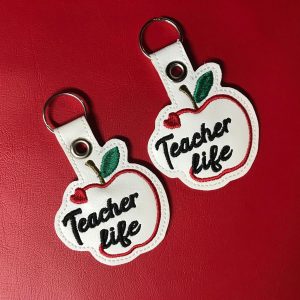 Teacher Life Apple Key Chain