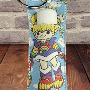 Rainbow Brite Lip Balm Holder – Colorful Keychain
