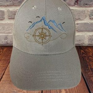 Light Tanish Grey Compass Mountains - SKU 7816091