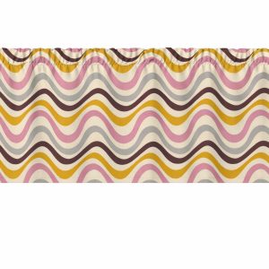 Colorful Squiggles Window Valances