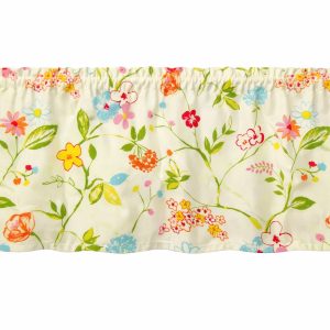 Colorful Flower Assortment Window Valance