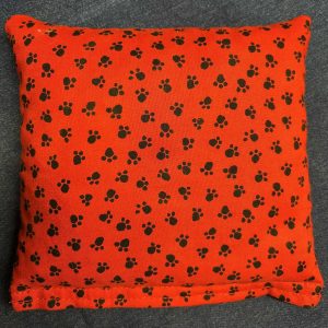 Red Paw Prints Corn Bag – Pet Lover Gift