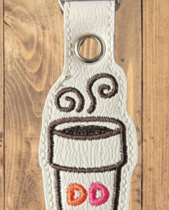 Dunkin’ Style Coffee Cup Key Chain