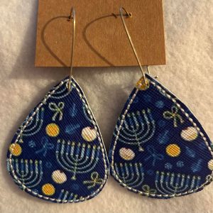 Jewish Menorah earrings