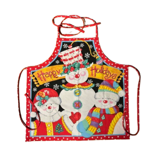 Snowmen Family Holiday Kitchen Apron