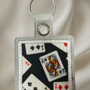 Playing Card's Applique' Key Chain