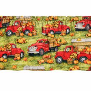 Truckin Along Fall Window Valances