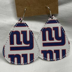 New York Giants Football Earrings