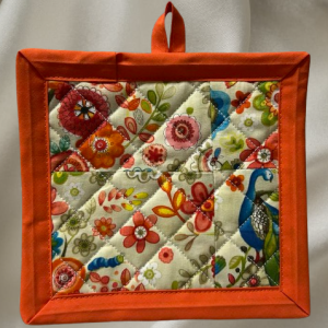Flower's Peacock's Kitchen Potholder's
