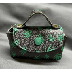Pot Leaf Mini Purse Key Chain