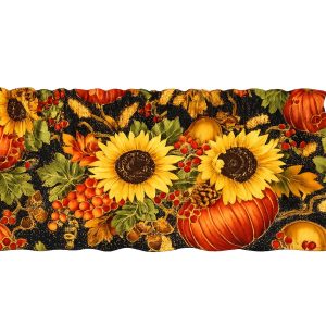 Harvest Pumpkin's Sunflower's Window Valance