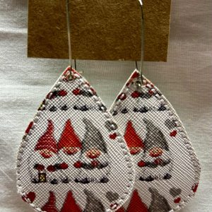 Christmas Gnome Hearts Earrings