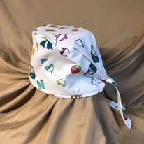 Beach Theme Medical Scrub Hat – Ocean & Summer Print