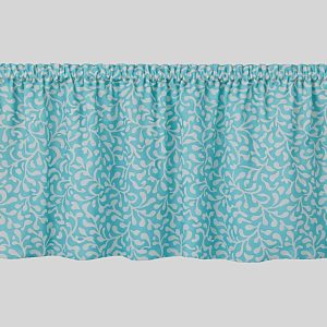 Med Turquoise Vine Swirl Valance