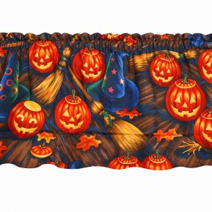 Bell Knobs Broom Stick's Halloween Valances