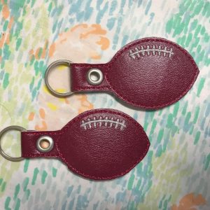 Handcrafted Football Key Chain