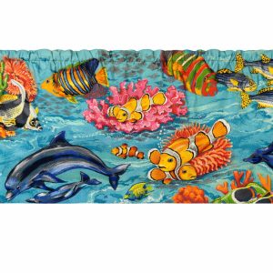 Under The Sea Marine Life Window Valance