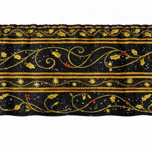 Holiday Window Valances – Christmas Treasures