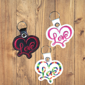 Love Heart Key Charm