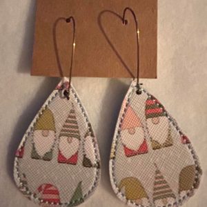 Blue Christmas Gnome Earrings – Holiday Gnome Jewelry