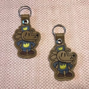 Dog Man Cartoon Key Chain