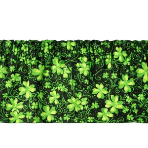 Glitter 4 Leaf Clovers Window Valance
