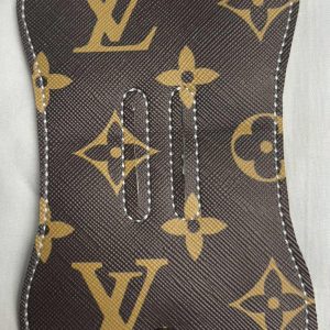 Brown Gold LV Cord Keeper Wrap