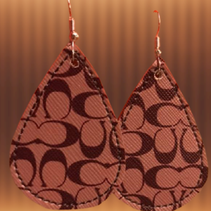 Brown “C” Earrings – Stylish Jewelry