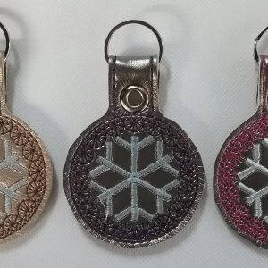 Snowflake Bag Charm Key Chain