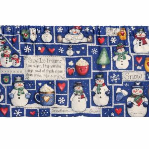 Let it snow Snowmen Winter Window Valance
