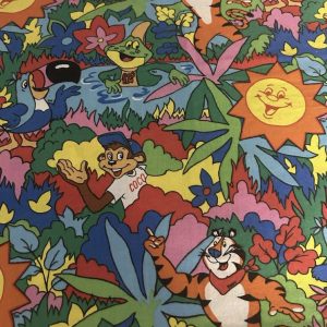 Vintage Kellogg's Cereal Character Fabric