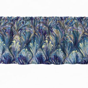 Vibrant Oil Painting Rainbow Window Valances