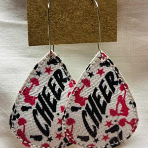 Cheerleader Embroidered Earrings