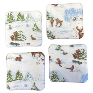 Winter Forest Wildlife Coasters