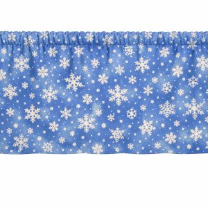 Snowflakes On Blue Winter Window Decor