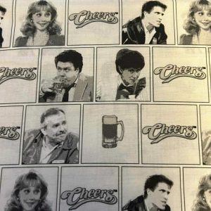 Cheers Checkerboard Fabric – TV Show Print