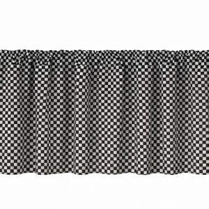 3/8" Checkered Flag - Window Valances Curtain Topper