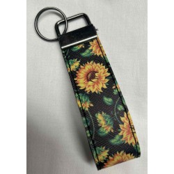 Sunflower's Fold Over Key Chain