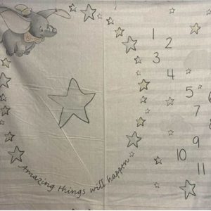 Disney's Dumbo Infant Monthly Milestone Fabric