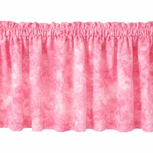 Pink Watercolors Window Valances