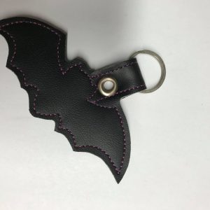 Gothic Flying Bat Key Ring