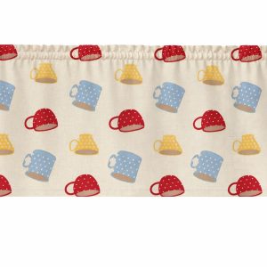 Coffee Cups Window Valances