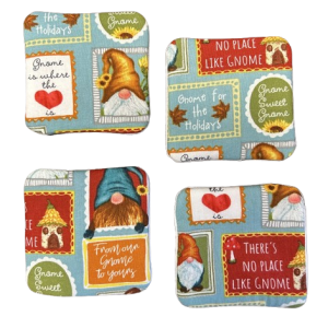 Fall Gnomes Coaster Set