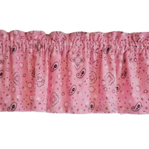 Pink Bandana Window Valances
